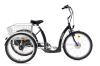 Elektrotransportrad Dreirad POPAL``E Luxe`` E-Bike 24 Zoll 7 Gang Naben /schwarz/