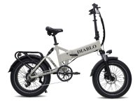 E-Bike Fatbike als Klapprad Diablo "Storm" 7 Gänge SHIMANO,   20 Zoll,  25 km/h, 15Ah 48V 720Wh /grau/