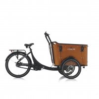 E-CARGOBIKE  Elektrotransportrad E-Bike VOGUE ``SUPERIOR DELUXE``  BAKFIETS 8 Gang, 20- 26 Zoll, Bafang /schwarz - braun/