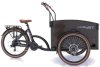 Alu E-CARGOBIKE Elektrotransportrad E-Bike Vogue ``Journey Plus`` Mittelmotor  BAKFIETS 7 Gang, 26 Zoll, 36V 14Ah 522 Wh /schwarz braun/
