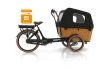 E-CARGOBIKE  Elektrotransportrad E-Bike VOGUE ``Carry 3``  BAKFIETS 8 Gang, 26 Zoll, Motor AnndaM81  /schwarz - braun/ 15A 36V 540Wh