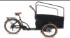 Alu E-CARGOBIKE Elektrotransportrad E-Bike Vogue ``Caddy`` BAFANG 7 Gang, 26-20 Zoll, 36V 13Ah 468 Wh /schwarz - grau/