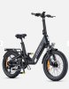 E-Bike 20 Zoll, 7 Gänge E-Fatbike “Engwe L20 3.0 Boost  25 km/h,    Akku 648W Hydr. Schebenbr. Mittelmotor 75Nm /schwarz-matt/