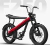 E-Bike E-Fatbike BREKR “F250 Long Range  25 km/h 22 Zoll, Automatik 2 Gänge 720Wh Riemen/schwarz rot/